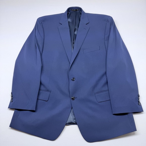 Perry Ellis Portfolio Men's Blue Blazer Sport Coat - Modern Fit - Size 48R